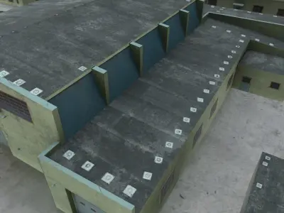 LHBP DHL Hangar Low-poly 3D model