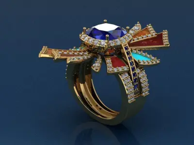Radiance Ring 3D print model