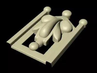 Central decor ornament for furniture Free 3D model 39