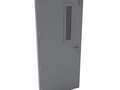 Corridor door pbr  Low-poly 3D model