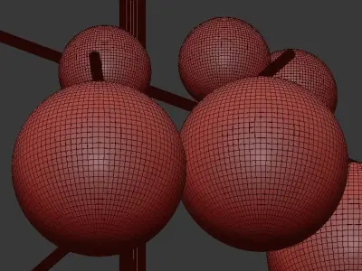 DOMINGO skelly chandelier 3D model