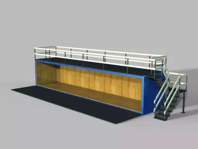 Concept Container Cafe 3D model