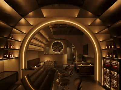 night club  interior 3D model