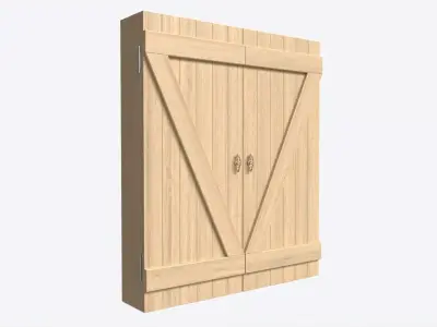 Dartboard Cabinet Minimalist 3D model