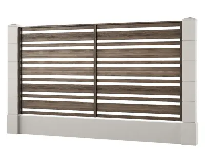 Fences fencing 4 3D model