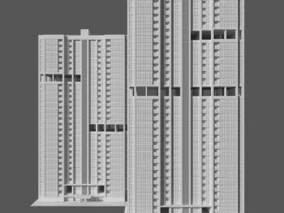 Tower Apartment 2 3D model