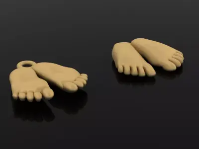 Pendant Baby legs  3D print model