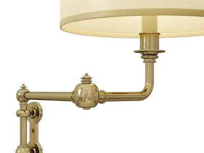 1stdibs Selection brass swing arm sconce Low-poly 3D model