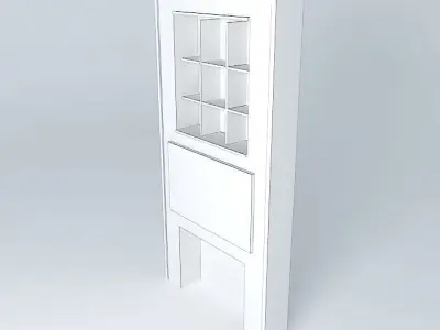 tvwall555 wooden door Free 3D model