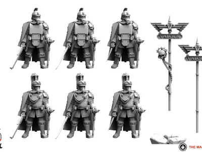 Valour Korps - Marshal Karl 3D print model