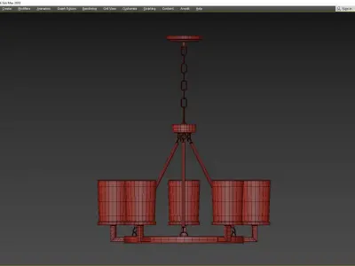 DAIMLEN CHANDELIER-5 light Low-poly 3D model