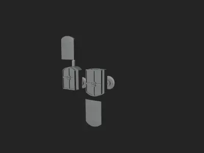 Shower Door Rollers 3D model