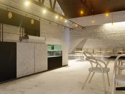 CAFE MINIMALIS 3D model