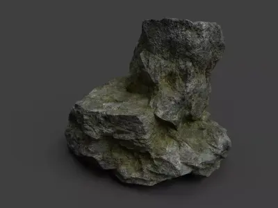 Rock 7-2 Low-poly 3D model