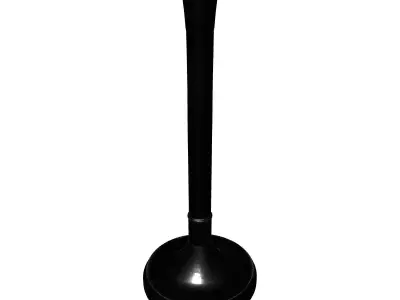 Sleek Contemporary Floor Lamp Low-poly 3D model