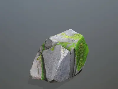 Rock Set Low-poly 3D model 46