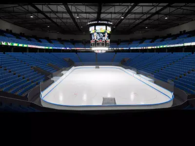 Ice Hockey Stadium Low-poly 3D model