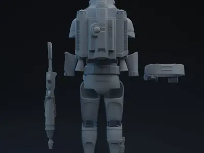 FU Trition Jumptrooper One-Twelfth Scale Kit 3D print model 3D print model
