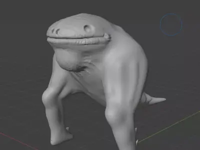 Mutant Frog Monster 3D model
