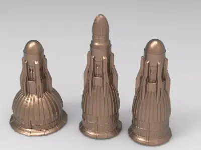 Arabian Sea Tower Sinbad 3 designs 3D model