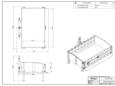 WG 0023 - Mechanical dump box 3D model
