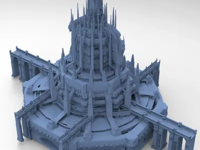 Aslan Grand Tower castle 3 3D model