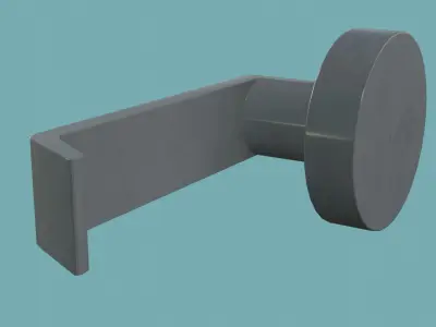 Door Handle check Low-poly 3D model