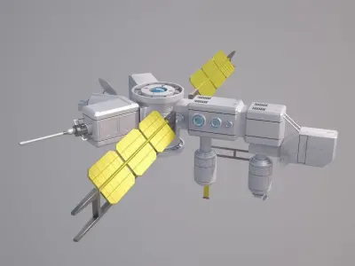 Sci Fi Satellite 3D model