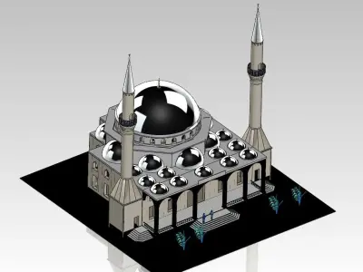 Mosque Infrastructure 3D model