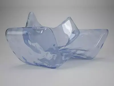 Glass Vray material Free 3D model