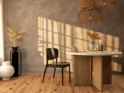 Scene - Warm Living 3D model