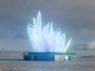 fortress of solitude Low-poly 3D model
