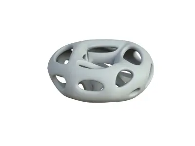 SciFi Cube Object No 66322 Low Poly Shape Low-poly 3D model