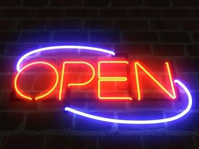 Open Sign 2 3D model