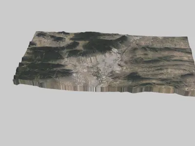 Saltillo City Low-poly 3D model