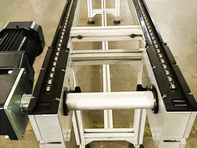 Double Speed Chain Pallet Conveyor Assembly Line 3D model