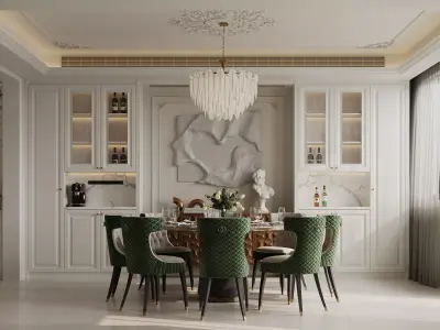 apartment interior scenes      3D model 8