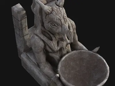 Sculpture fantasy 3D model