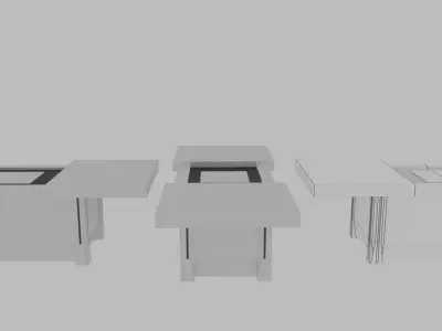 Interiour Boundle Opera 30 low-poly Game-ready Low-poly 3D model