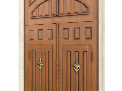 Entrance classic door 86 3D model