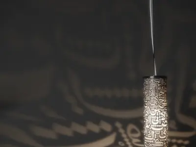 ceiling and wall light  arabian style  3D model