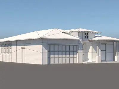 American Family Home 8 3D model