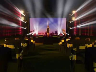 mini show - 3d stage design - 12 design 3d model  Texture