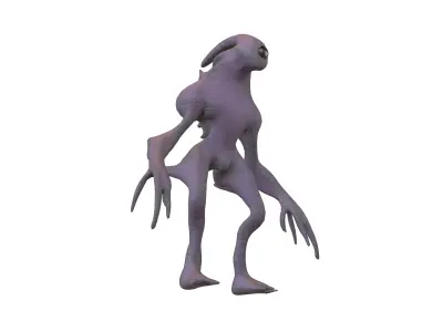 Aliens Monster v3 004 Low-poly 3D model