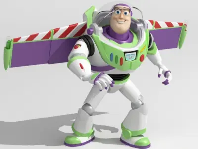 Woody and Buzz rigged 3D model