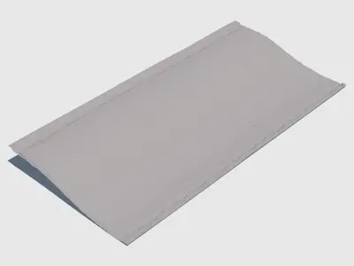 Smooth Red Curb 3D model