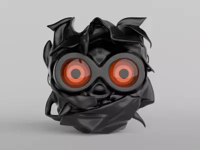 Sci-Fi Robot Head 3D model