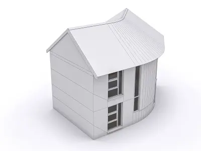 Townhouse 06 Low-poly 3D model purchase