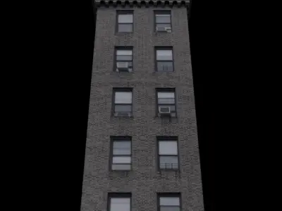 Apartment 1 low poly nyc skyscraper Low-poly 3D model