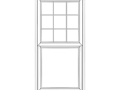 Wooden Window 14 3D model